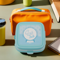 Orsina Grub Tub 4-Compartment Mint Green Lunch Box with Spork