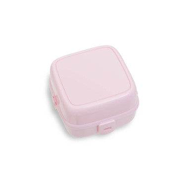 Orsina 4-Section Lunch Box with Spork – Pink Bento Food Container