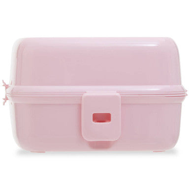 Orsina 4-Section Lunch Box with Spork – Pink Bento Food Container