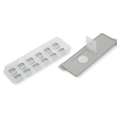 Orsina Arctic Grey Ice Cube Tray with Lid – Slim Covered Freezer Tray