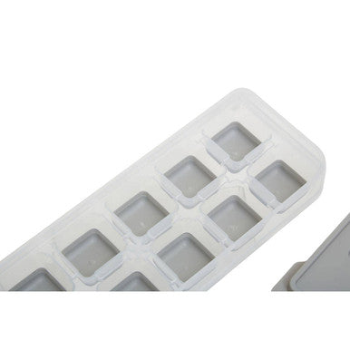 Orsina Arctic Grey Ice Cube Tray with Lid – Slim Covered Freezer Tray