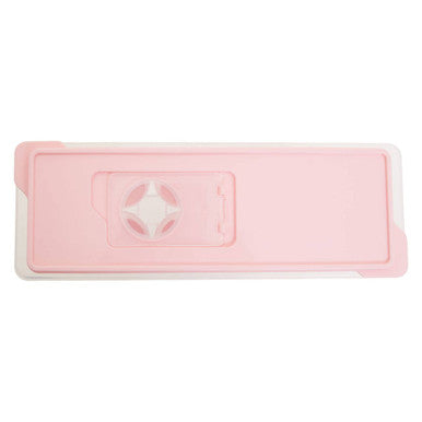 Orsina Arctic Pink Ice Cube Tray with Lid – Stackable Freezer Storage