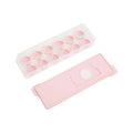 Orsina Arctic Pink Ice Cube Tray with Lid – Stackable Freezer Storage