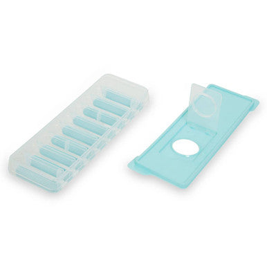 Orsina Arctic Green Ice Cube Tray with Lid – Covered Rectangular Mold