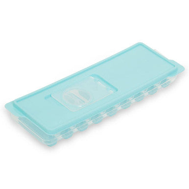 Orsina Arctic Green Ice Cube Tray with Lid – Covered Rectangular Mold