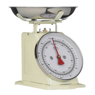 Orsina Olivier Retro Kitchen Scale – 5kg Analogue Dial in Cream