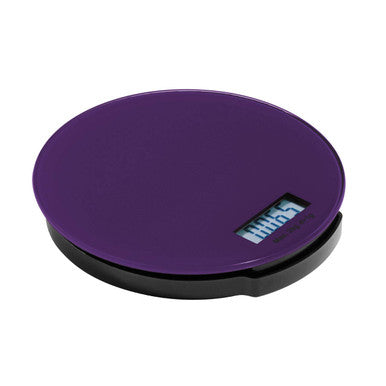Orsina Zing Purple Glass Kitchen Scale – 2kg Compact Food Scale