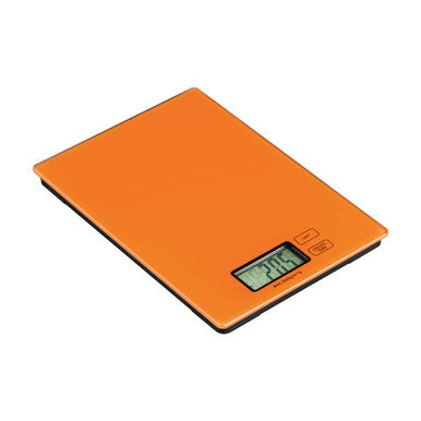 Orsina Zing Orange Glass Kitchen Scale – Rectangular Food Scale