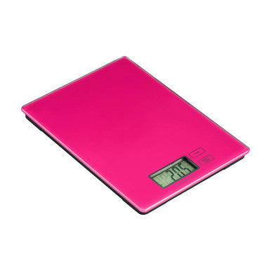 Orsina Zing Hot Pink Glass Kitchen Scale – Slim Rectangular Food Scale