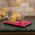 Orsina Zing Hot Pink Glass Kitchen Scale – Slim Rectangular Food Scale