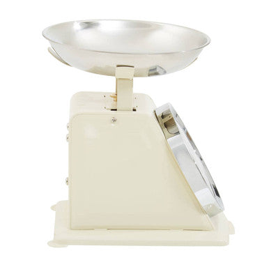 Orsina Olivier Retro Kitchen Scale – 3kg Cream & Stainless Steel