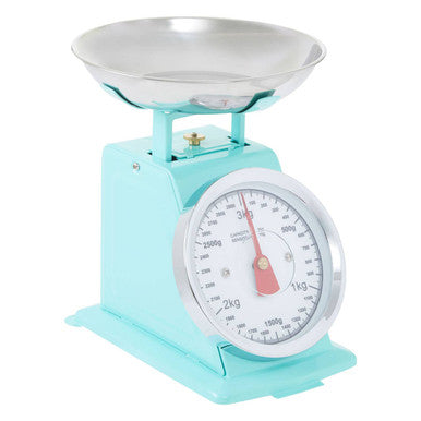 Orsina Olivier Retro Kitchen Scale – 3kg Pastel Green Analogue Scale