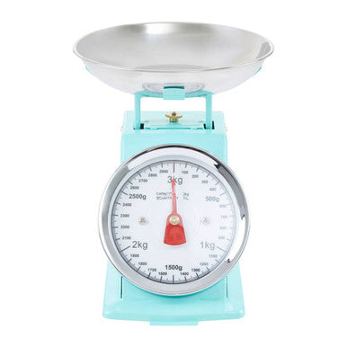 Orsina Olivier Retro Kitchen Scale – 3kg Pastel Green Analogue Scale