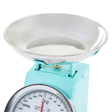 Orsina Olivier Retro Kitchen Scale – 3kg Pastel Green Analogue Scale