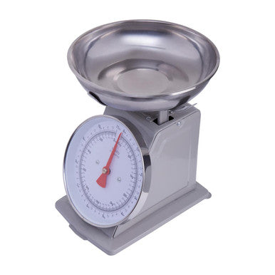 Orsina Olivier Retro Kitchen Scale – 5kg Analog Food Scale, Grey