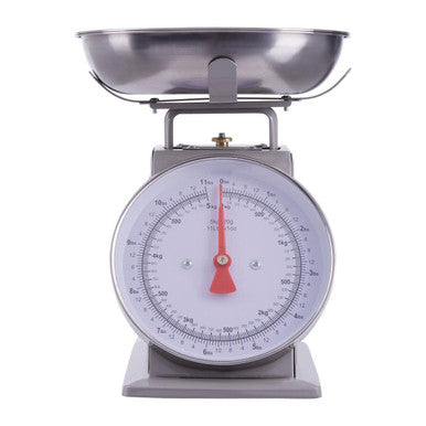 Orsina Olivier Retro Kitchen Scale – 5kg Analog Food Scale, Grey