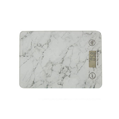 Orsina Palmas Digital Kitchen Scale – Marble Effect Glass Platform