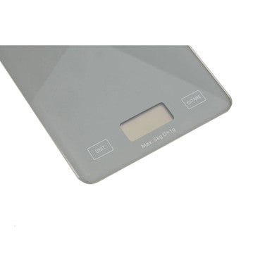 Orsina Palmas Digital Kitchen Scale – Cool Grey Glass with LED Display