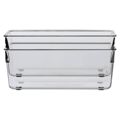 Orsina Clear Plastic Pantry and Fridge Organisers – Large Set of 2