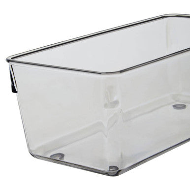 Orsina Clear Plastic Pantry and Fridge Organisers – Large Set of 2
