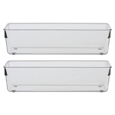 Orsina Romm Slim Kitchen Organisers – Set of 2 Space Saving Bins