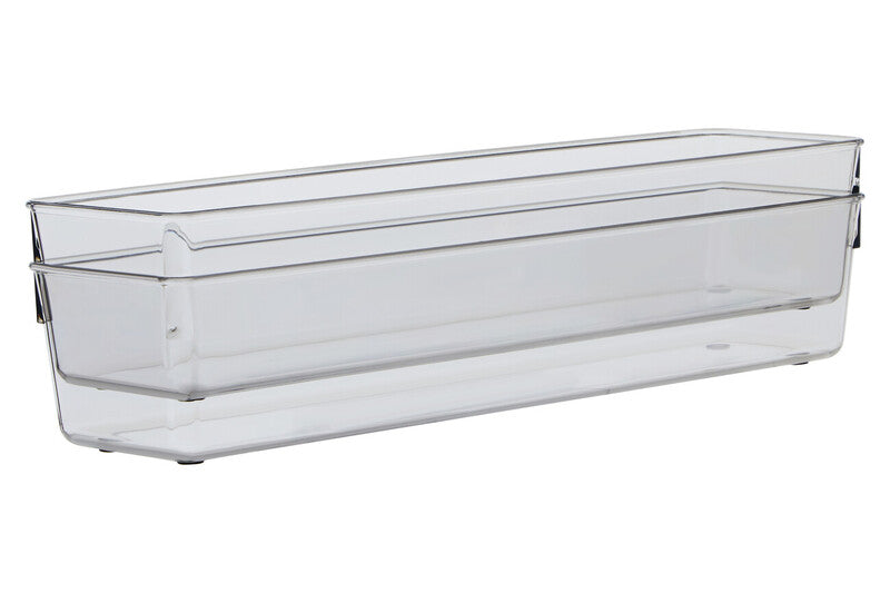 Orsina Clear Kitchen Organisers – Set of 2 Large Plastic Drawer Trays