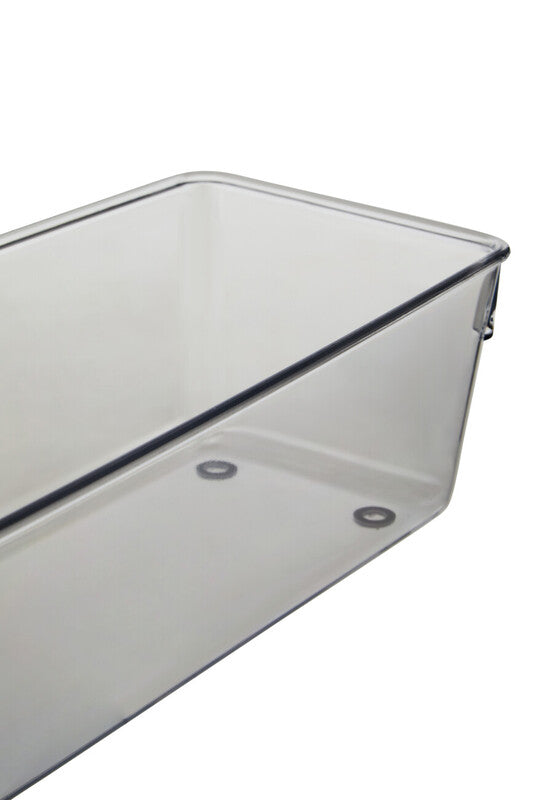 Orsina Clear Kitchen Organisers – Set of 2 Large Plastic Drawer Trays