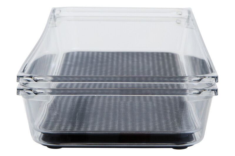 Orsina Large Kitchen Drawer Organisers with Non-Slip Rubber Base – Set of 2