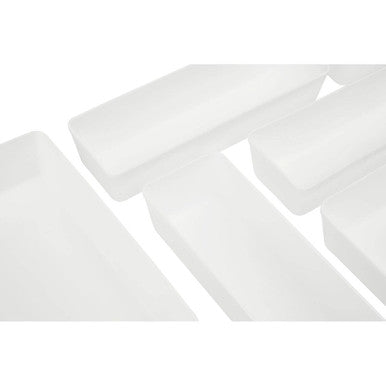 Orsina 8-Piece Modular Kitchen Drawer Organiser Set – Clear Trays