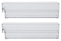 Orsina Stackable Fridge Storage Trays – Clear Plastic Organizers (Set of 2)