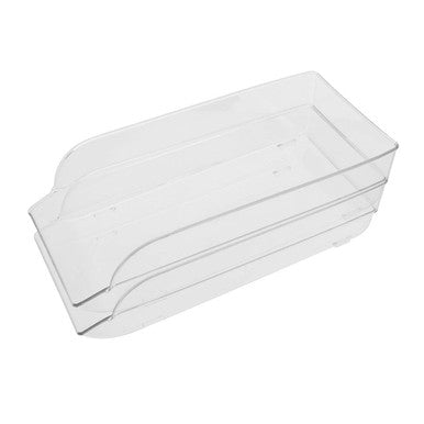 Orsina Stackable Fridge Storage Trays – Clear Plastic Organizers (Set of 2)