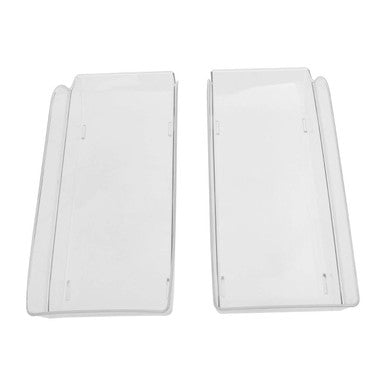 Orsina Stackable Fridge Storage Trays – Clear Plastic Organizers (Set of 2)