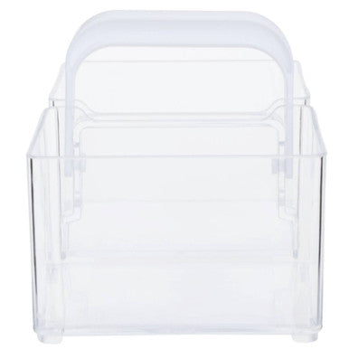 Orsina Clear Plastic Kitchen Organiser with Handle | Pantry Storage Bin