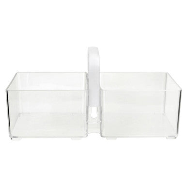 Orsina Clear Plastic Kitchen Organiser with Handle | Pantry Storage Bin