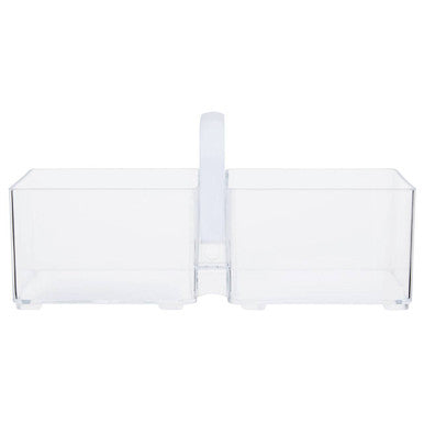 Orsina Clear Plastic Kitchen Organiser with Handle | Pantry Storage Bin