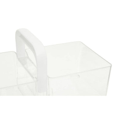 Orsina Clear Plastic Kitchen Organiser with Handle | Pantry Storage Bin