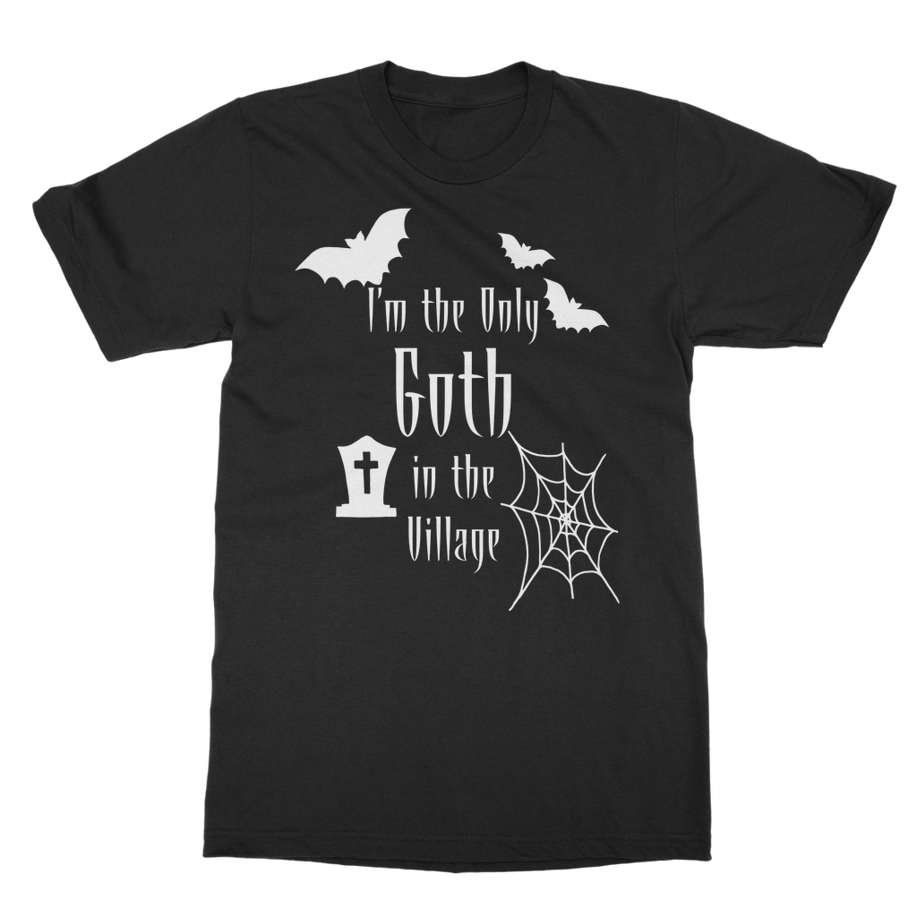 Kate's Clothing I'm the Only Goth in the Village Black Cotton T-Shirt