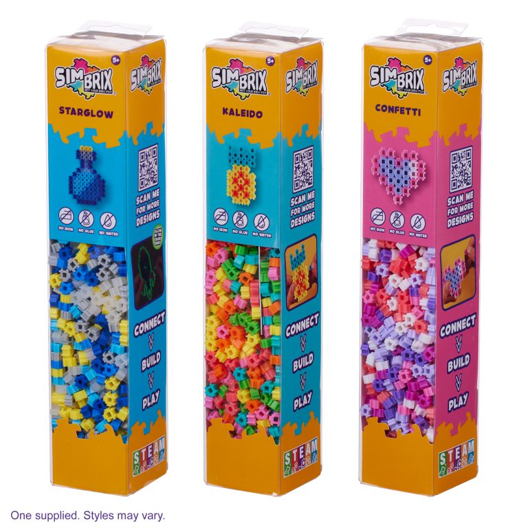 Simbrix Pixel Art Building Toy - Colour Mix Tube Craft Kit by Snaps