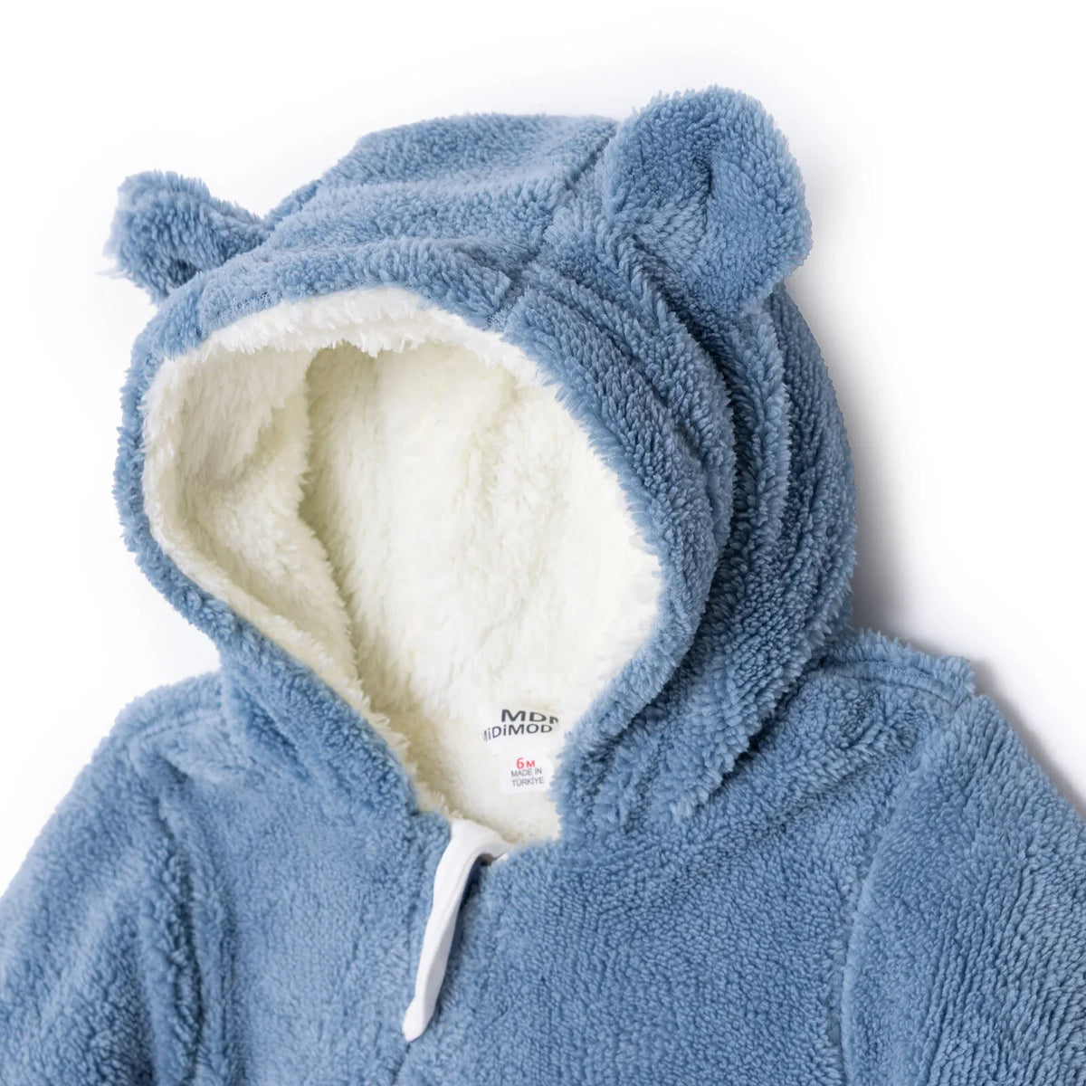 Midimod Newborn Welsoft Footless Jumpsuit - Blue