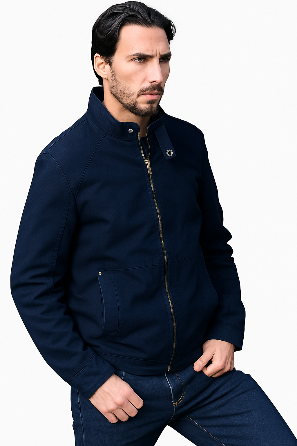 Massive Discounts Mens Lightweight Cotton Military Field Jacket | Navy