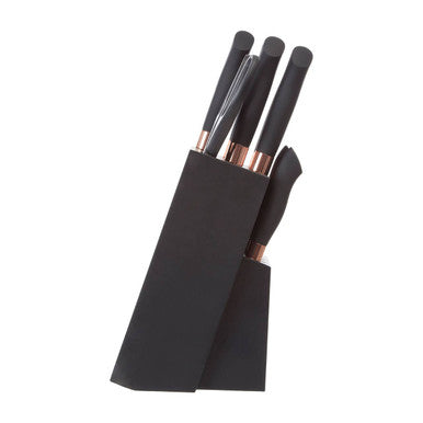 Orsina 11 Piece Stainless Steel Knife Set with Black Storage Block
