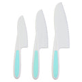 Orsina Zing Serrated Dessert and Salad Knives, Pastel Green - 3 Pack