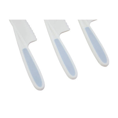 Orsina Zing Set of 3 Serrated Salad and Dessert Knives – Pastel Blue