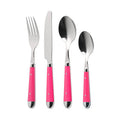 Orsina Hot Pink 16-Piece Cutlery Set | Stainless Steel Flatware