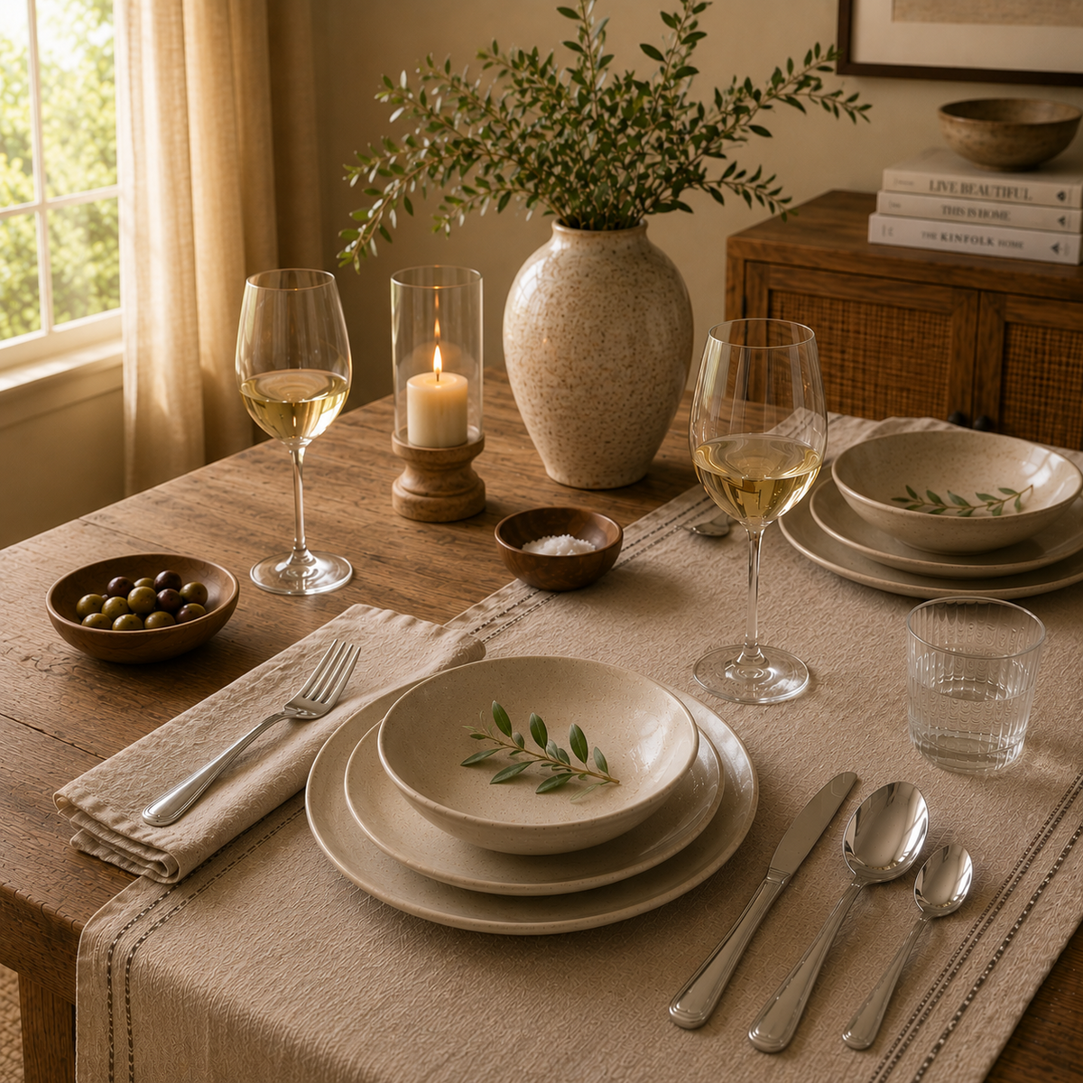 Orsina 16pc Stainless Steel Cutlery Set | Polished Silver Flatware