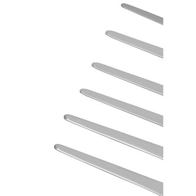 Orsina Curve Stainless Steel Cake Server and Forks Set | Silver