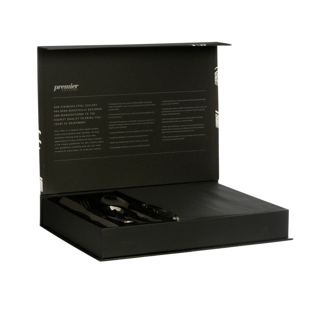 Orsina Martello Hammered 24 Piece Cutlery Set | Stainless Steel