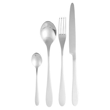 Orsina Gracy 16-Piece Stainless Steel Cutlery Set | Polished Silver