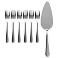 Orsina Hallie Stainless Steel Cake Serving Set | 7-Piece Silver Set
