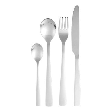 Orsina Jewel 24-Piece Stainless Steel Cutlery Set | Brushed Silver